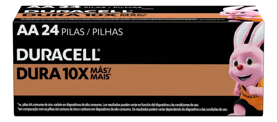 Pilhas Alcalinas AA Duracell (Kit com 16 unidades)