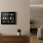 painel touch de parede casa inteligente