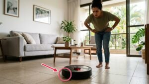 robô aspirador WAP andando em círculos
